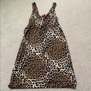 NEW LOVE leopard nightie, bathing suit cover MED